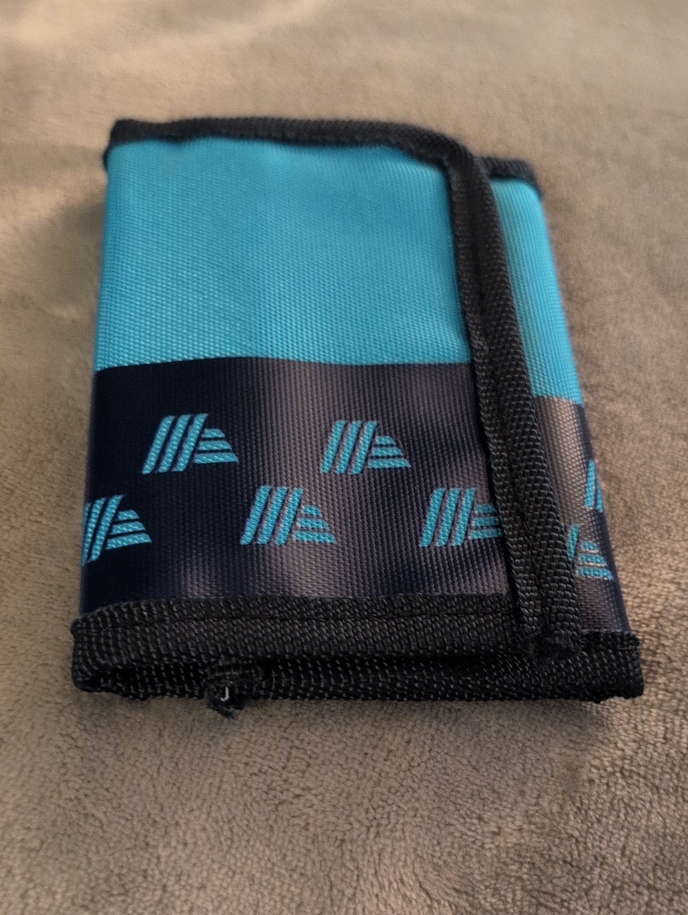 Aldi Blue Trifold Wallet